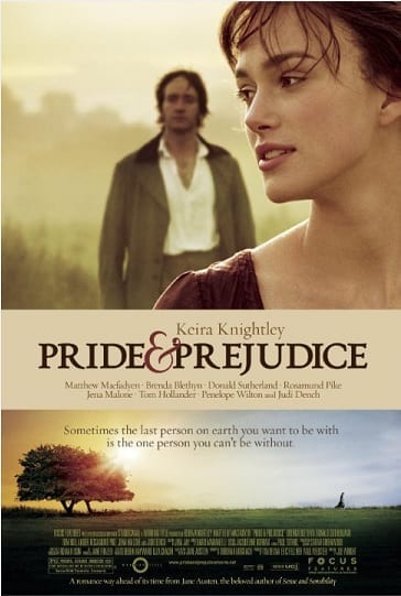 boekverfilming, pride and prejudice 2005