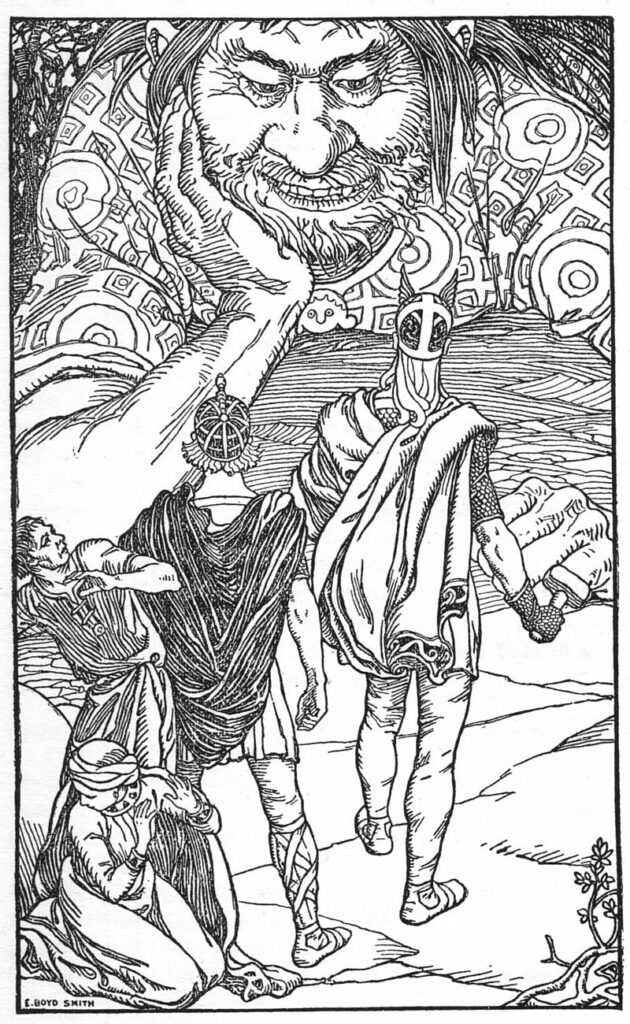 Thor bij Skrymir