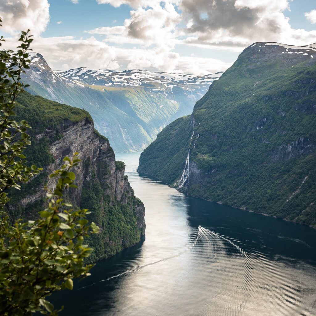 Geiranger fjord Noorwegen