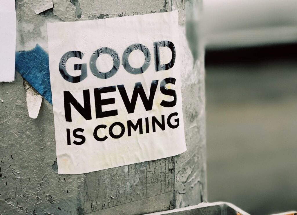 Goed nieuws is geen nieuws, maar wel nieuw